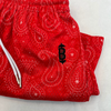 RED SHORT PAISLEY