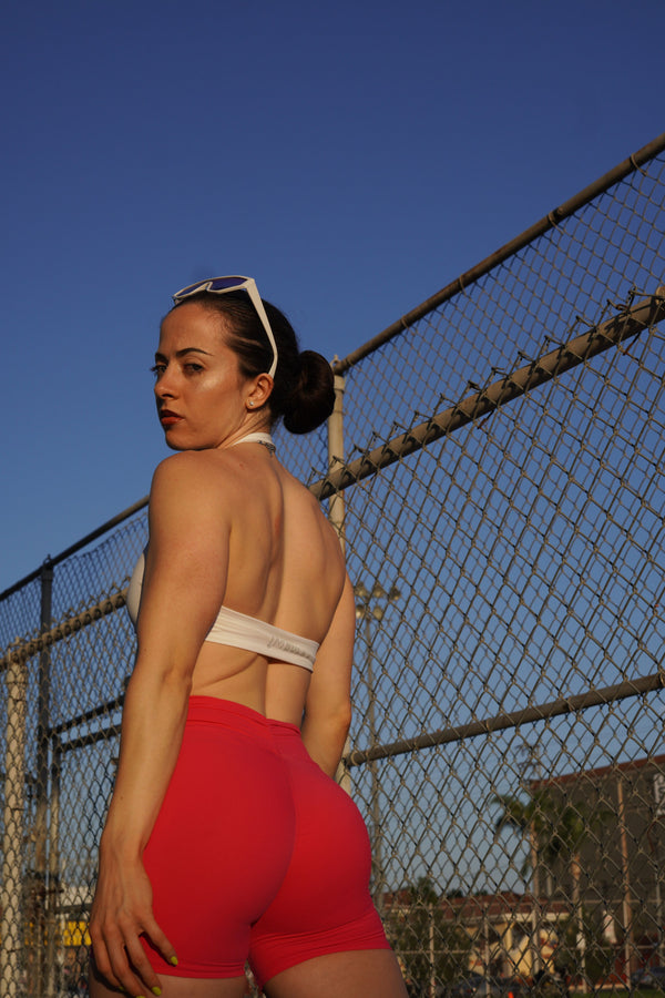 BARBIE PINK SHORTS SCRUNCH BUTT WITH POCKETS