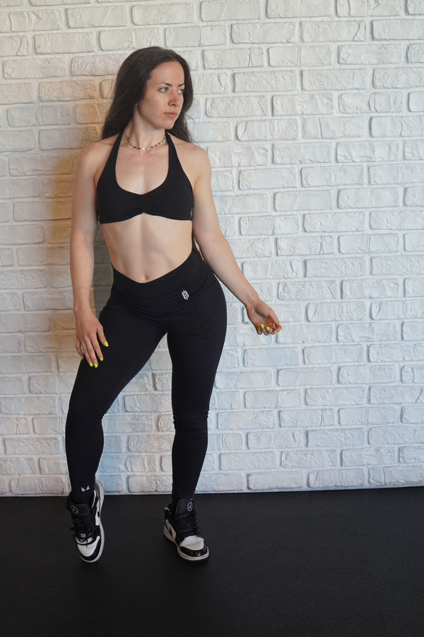BLACK LEGGINGS SCRUNCH BUTT