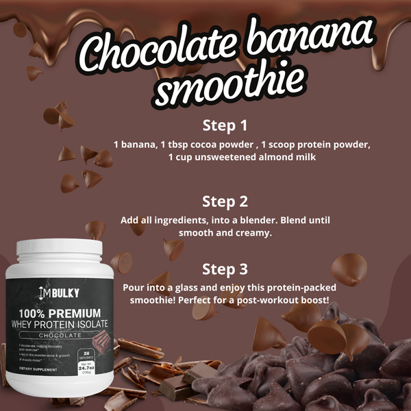 100% Premium Whey Protein Isolate - Chocolate