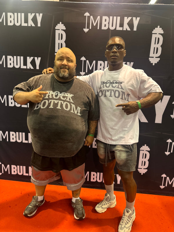 “I Built This From Rock Bottom” Washed Oversized Tee