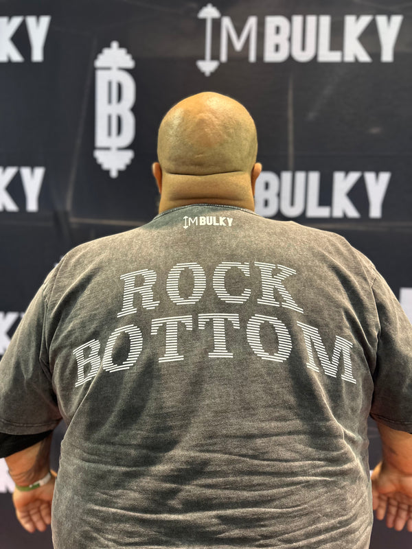 “I Built This From Rock Bottom” Washed Oversized Tee