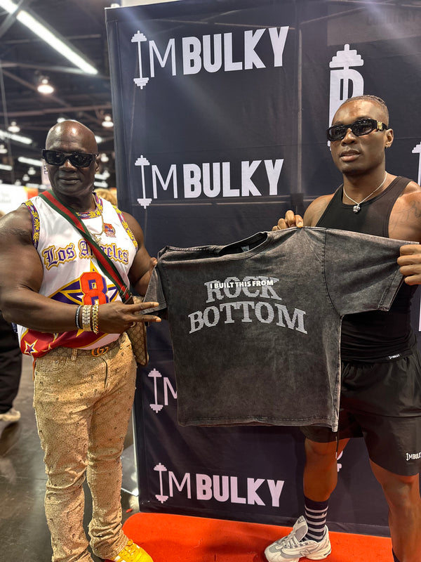 “I Built This From Rock Bottom” Washed Oversized Tee