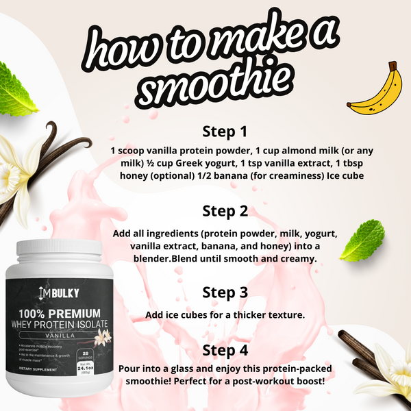 100% Premium Whey Protein Isolate - Vanillla