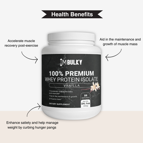 100% Premium Whey Protein Isolate - Vanillla
