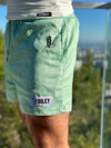 GREEN SHORT PAISLEY