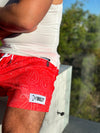 RED SHORT PAISLEY